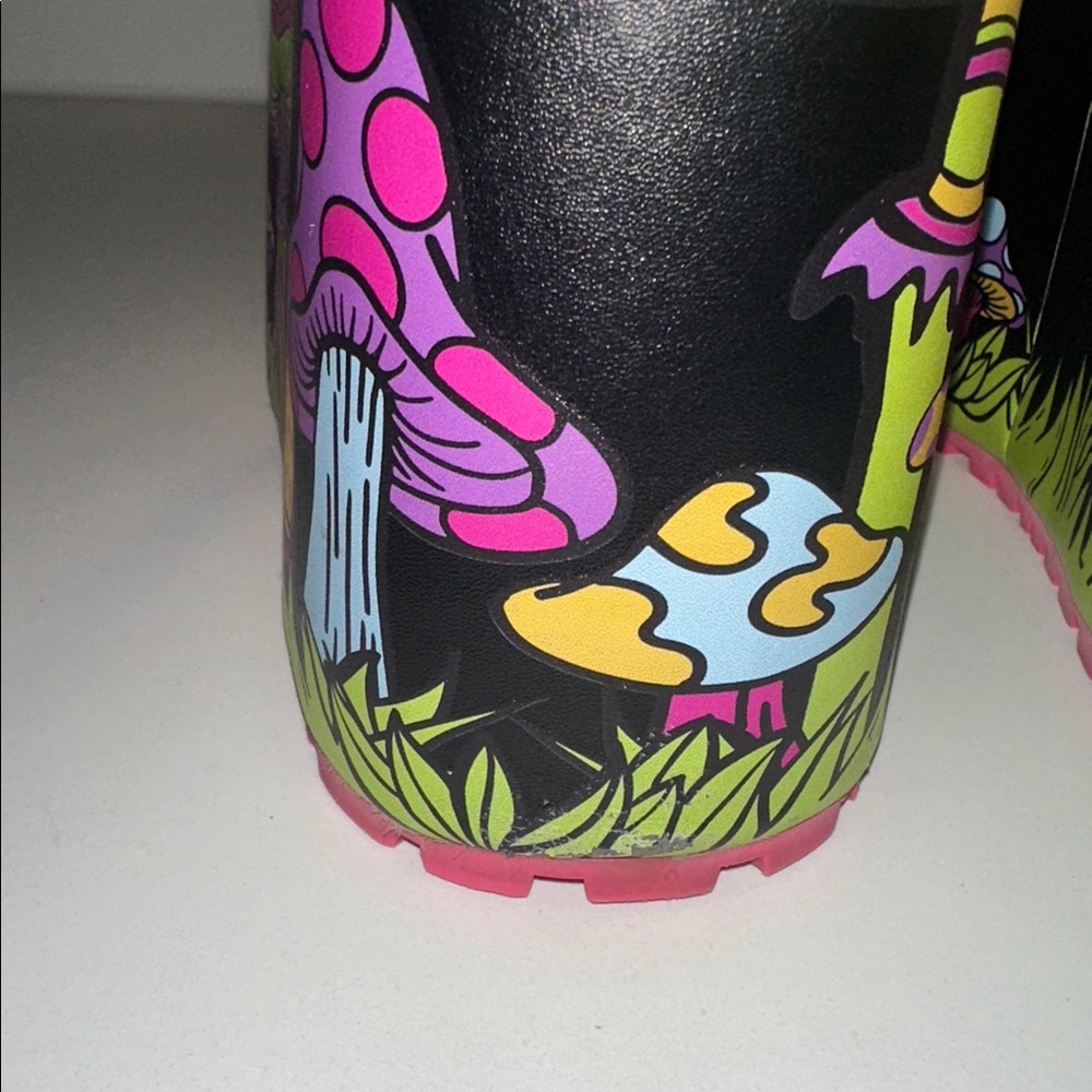 Current Mood PSYCHEDELIC FAIRYTALE DOUBLE STACK TRAITOR BOOTS - Picture 6 of 11